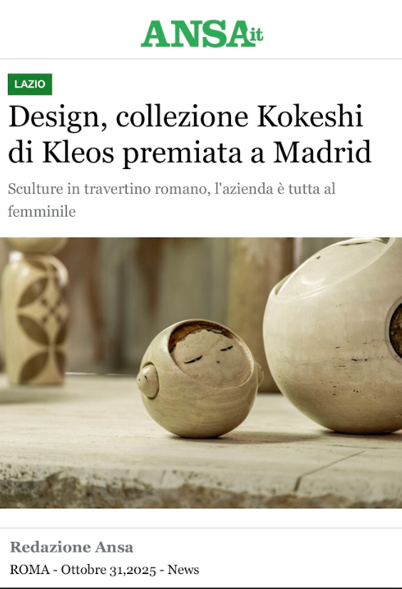 Design, Kokeshi collection by Kleos awarded in Madrid